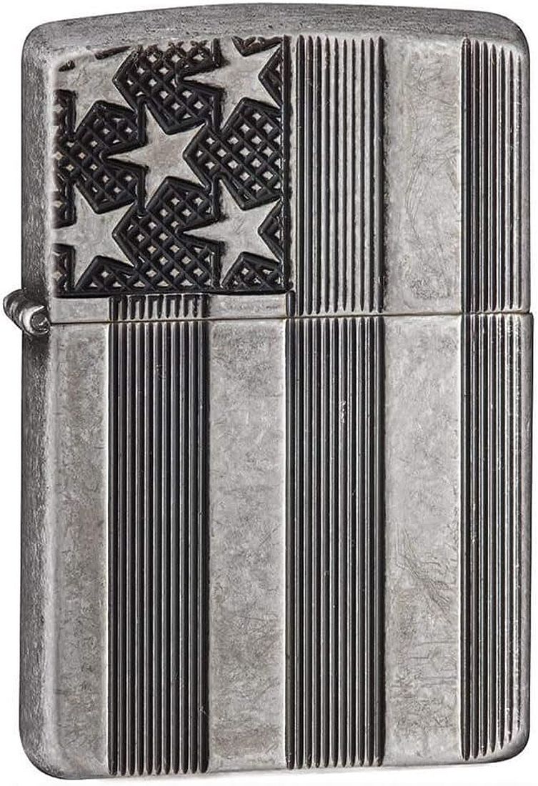 Bricheta Zippo Armor - Steagul Americii, gravata