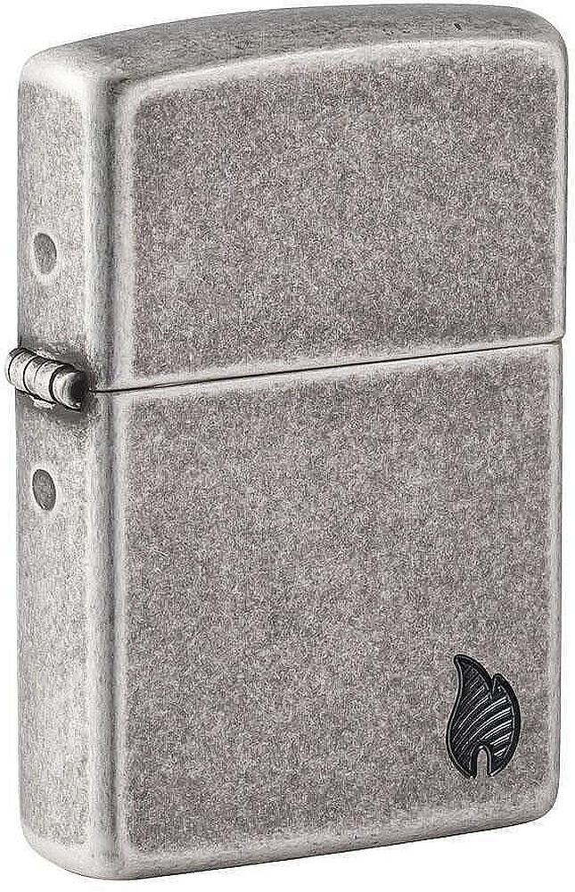 Brichetă Zippo Armor - Antique Silver Flame Design