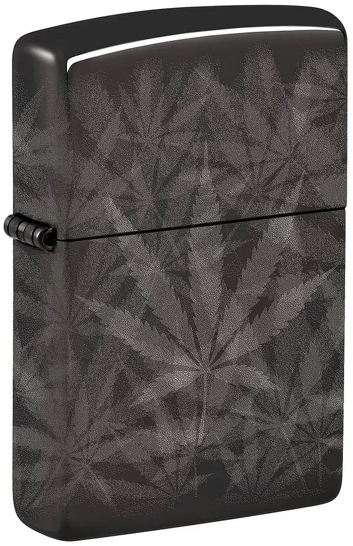 Brichetă Zippo - Cannabis Design High Polish Black