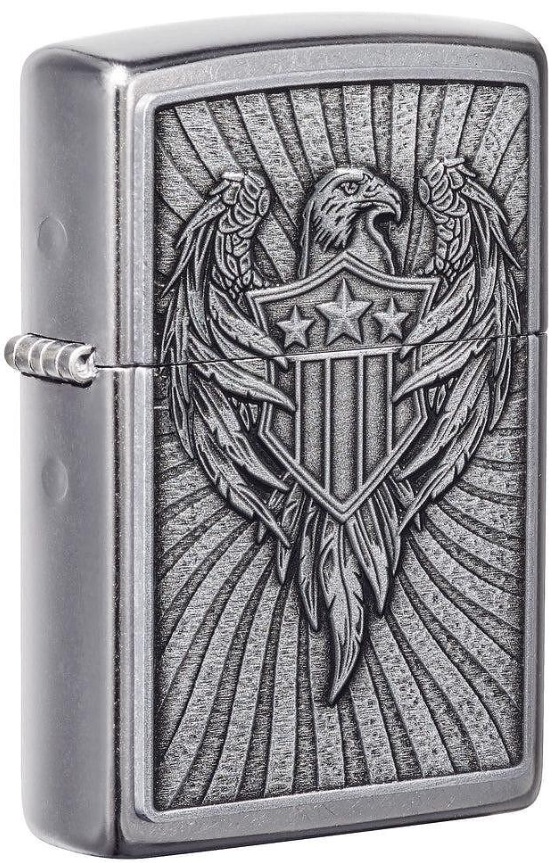 Brichetă Zippo - Eagle Shield Emblem Design