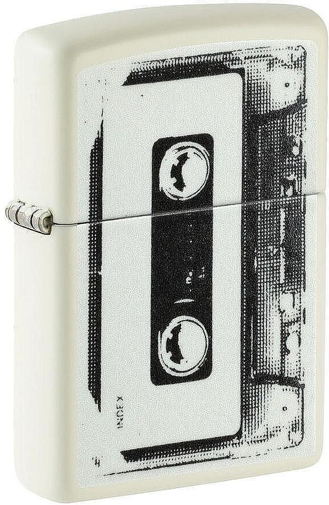 Brichetă Zippo Glow in the Dark - Cassette Tape Design