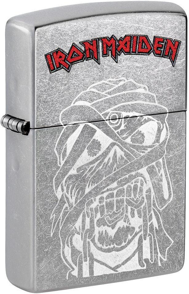 Brichetă Zippo - Iron Maiden, Eddie Street Chrome