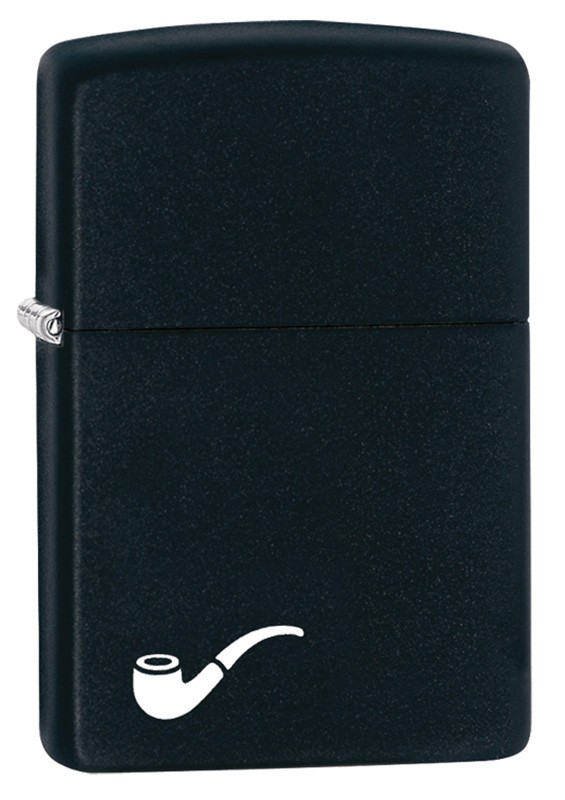 Bricheta Zippo - Pipa, neagra, mata