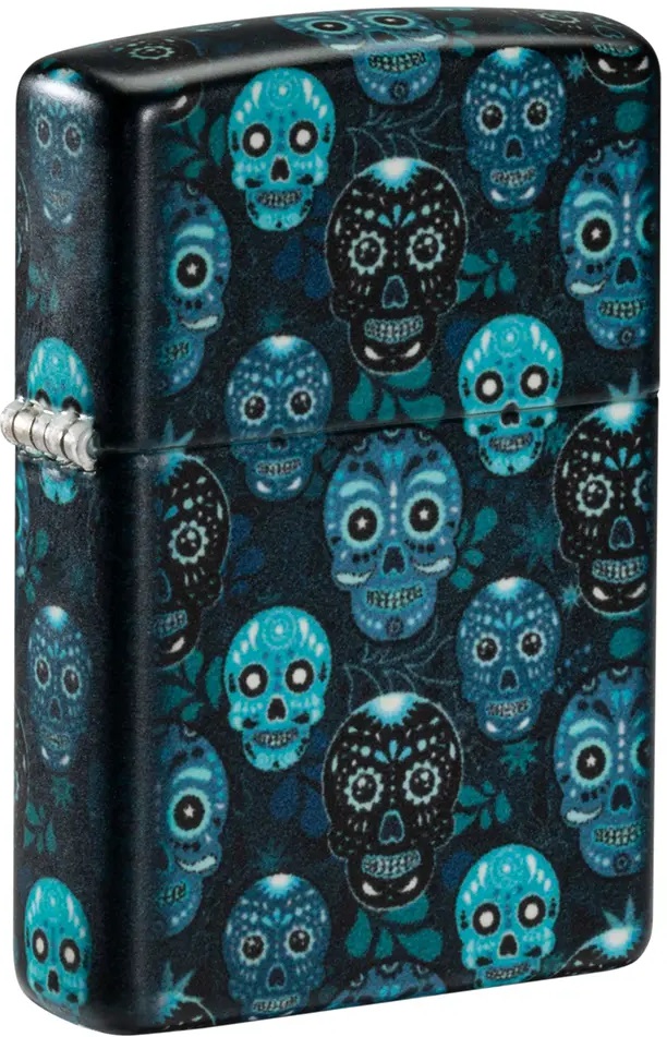 Brichetă Zippo - Sugar Skulls Design, Glow in the Dark