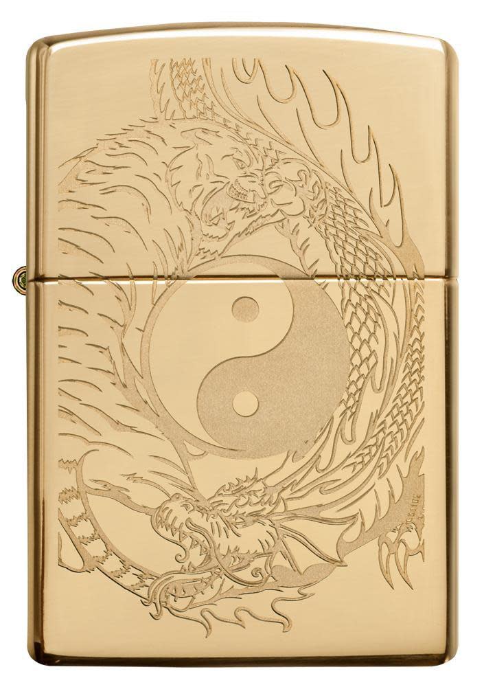 Bricheta Zippo - Tiger and Dragon Design