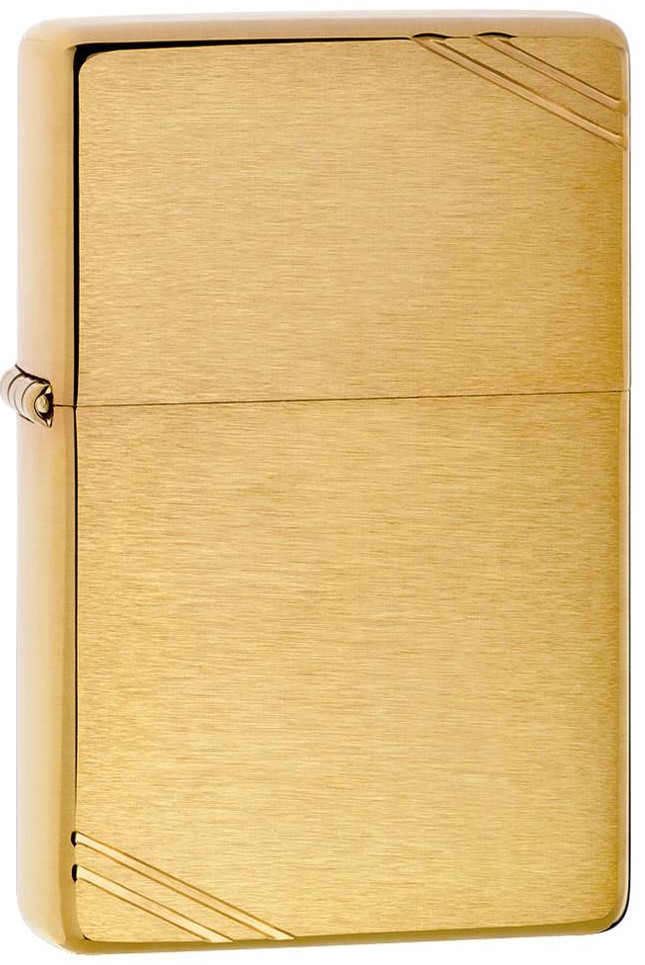 Bricheta Zippo Vintage - Brushed Brass, Gold