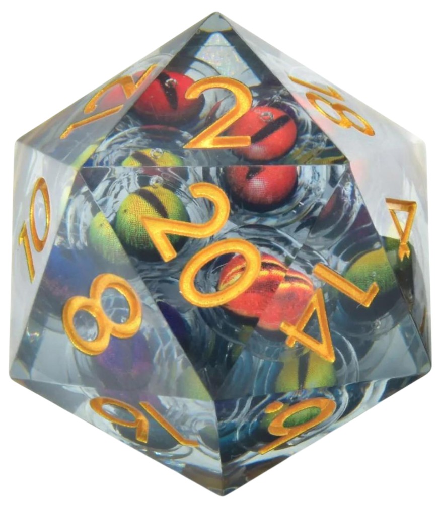 Zar GlassStaff - Floating Eyes D20, Beholden