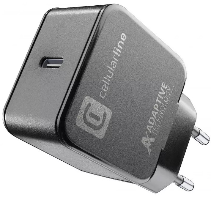 Încărcător  Cellularline - 9125, USB-C, 15W, negru