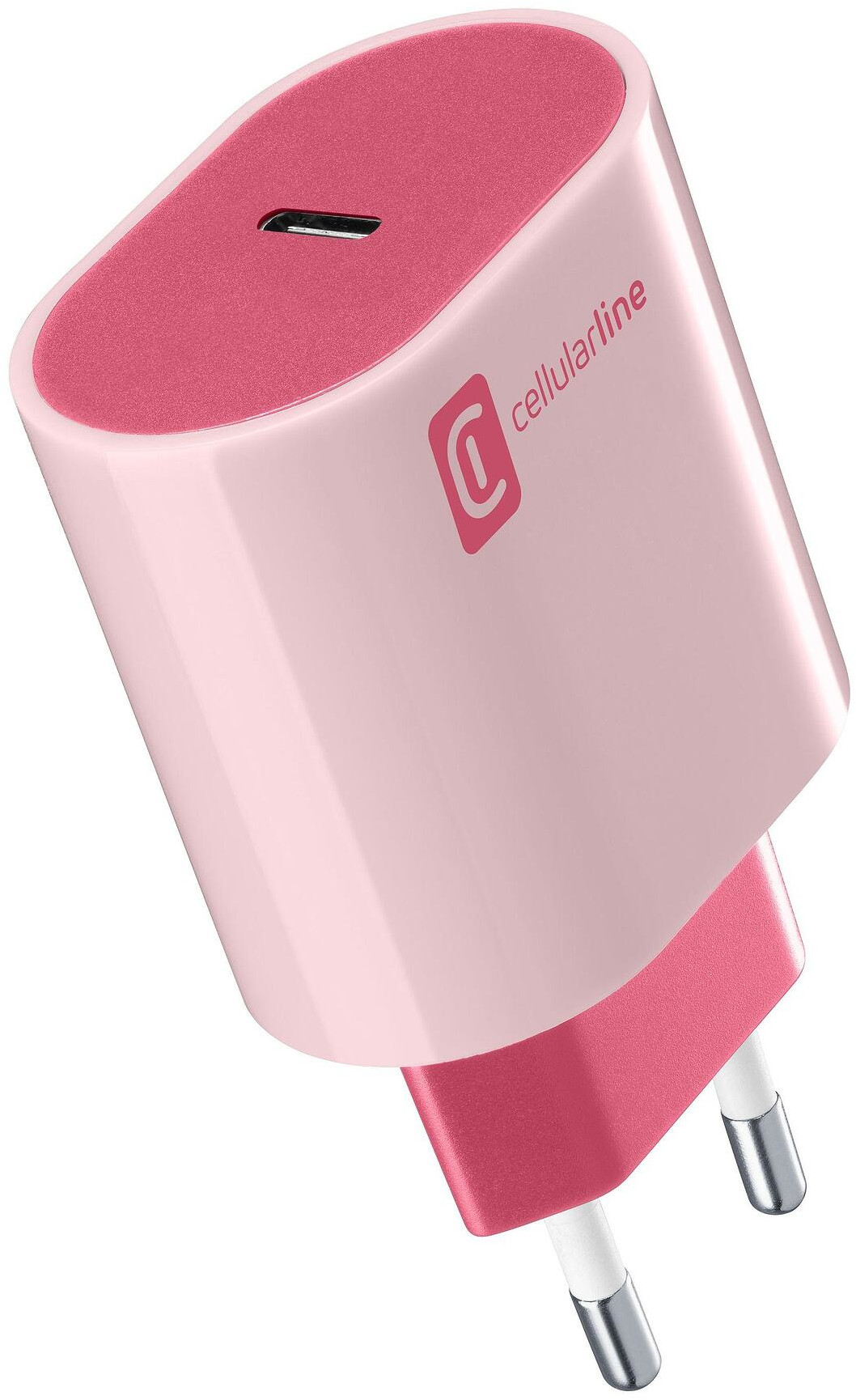 Încărcător  Cellularline - Style Color PD, USB-C, 20W, roşu
