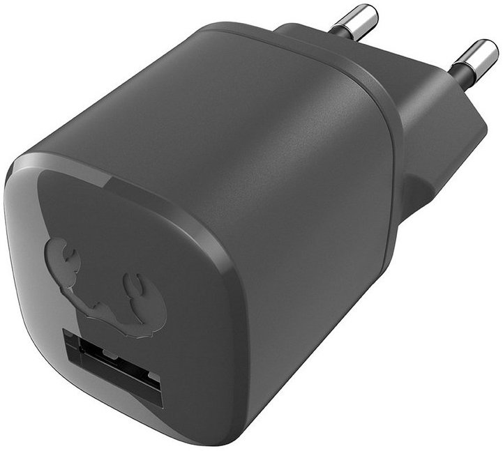 Încărcător  Fresh N Rebel - Mini, USB-A, cablu USB-C, gri inchis