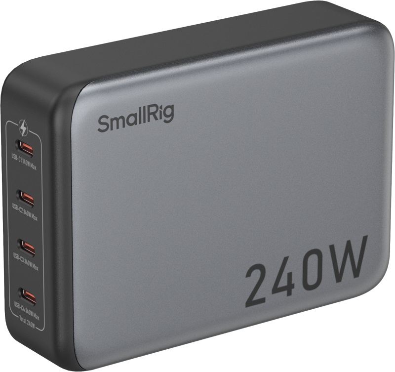 Încărcător SmallRig - 4 ports USB-C, 240W, gri