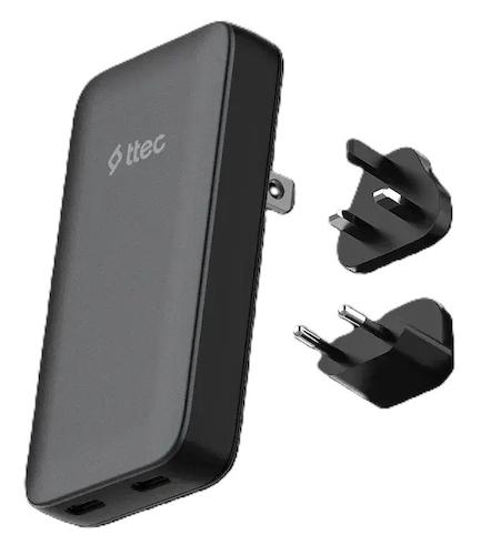 Încărcător ttec – SmartCharger Trio, 65W, GaN, negru