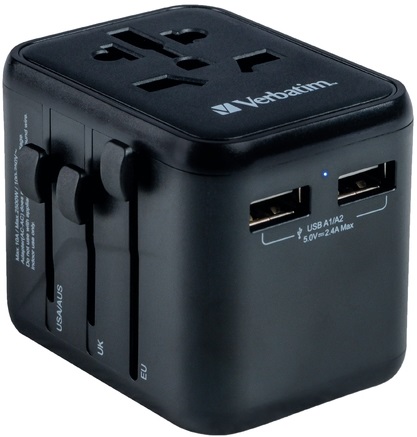 Încărcător  Verbatim - UTA-01 Universal Travel Adapter, negru