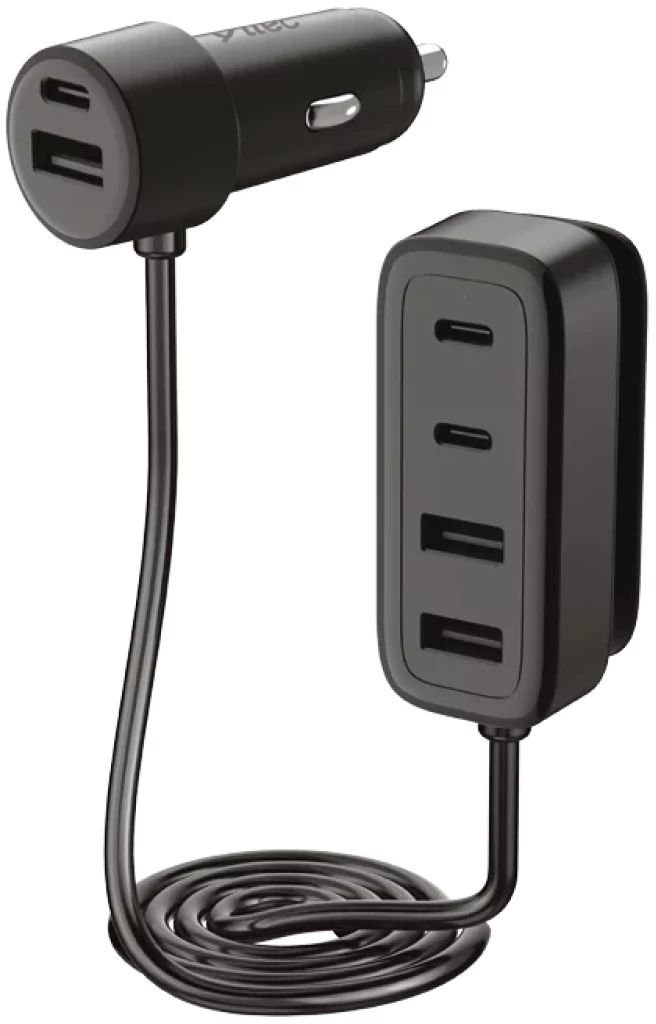 Încărcător auto cu hub ttec - SmartCharger 6in1, negru