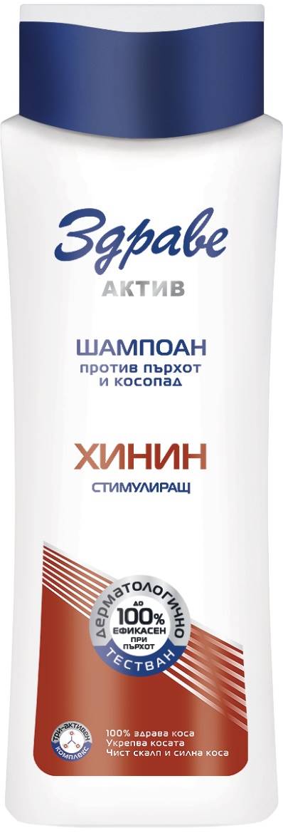 Zdrave Active Șampon cu chinină, 390 ml