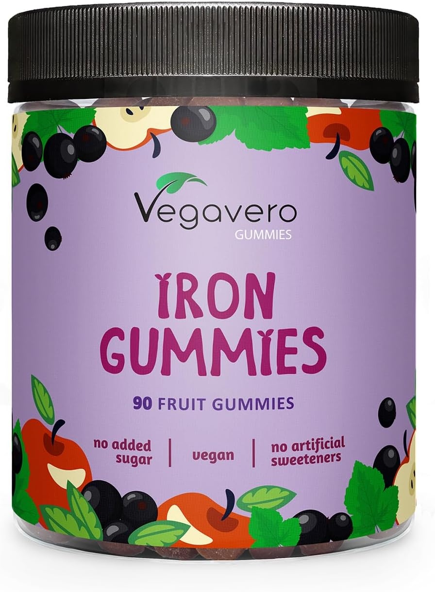 Iron Gummies, 90 tablete masticabile, Vegavero