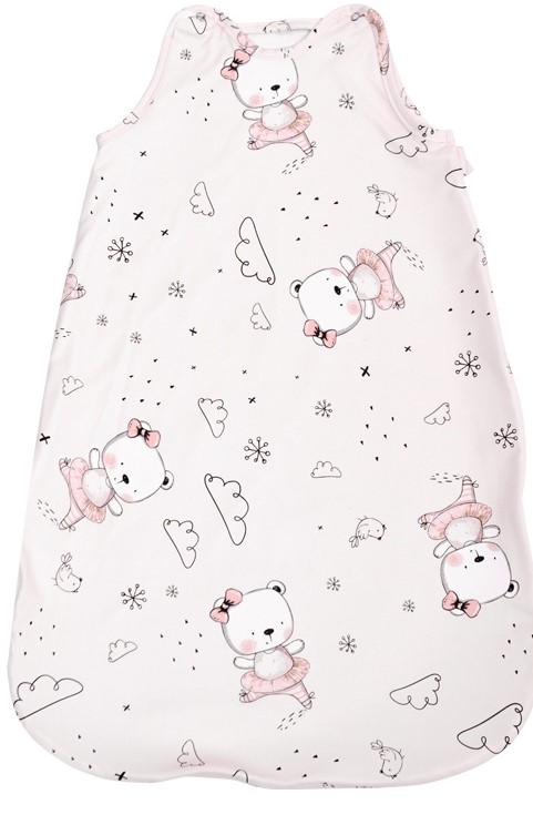 Sac de dormit de iarna Lorelli - Ranforce, ursulet balerina, roz, 95 cm