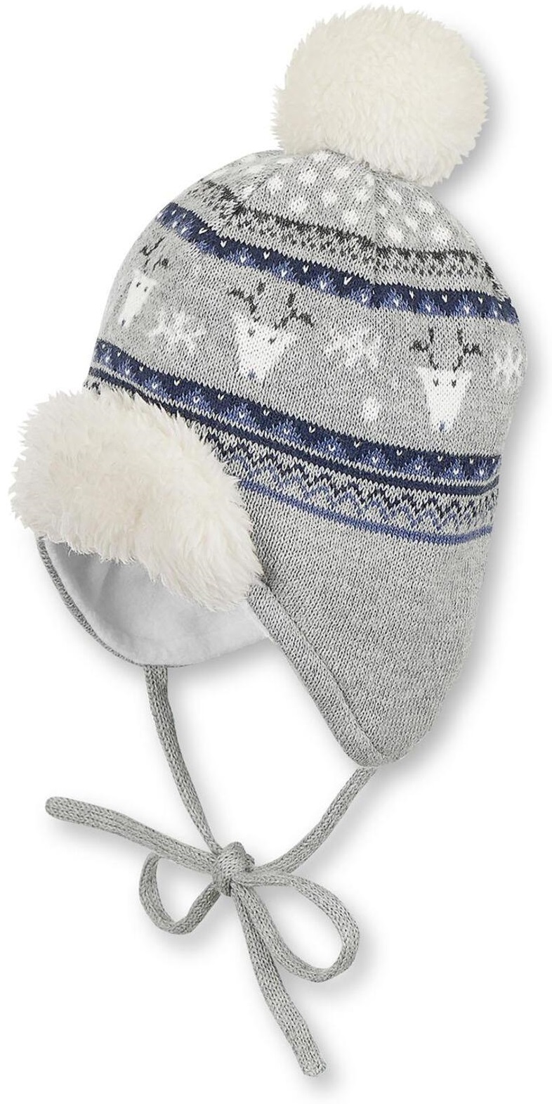 Căciulă de iarnă pentru bebeluși cu pompon Sterntaler - 41 cm, 4-5 luni