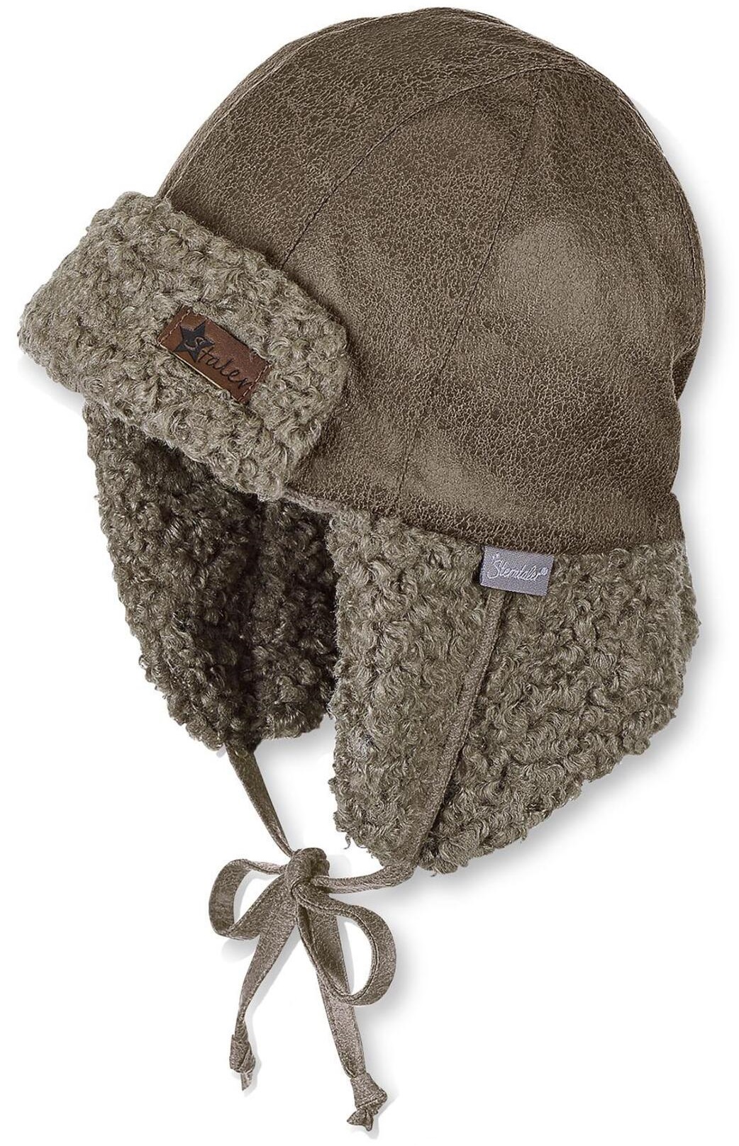 Căciulă de iarnă cu urechi pentru bebeluşi din piele eco Sterntaler - 51 cm, 18-24 luni