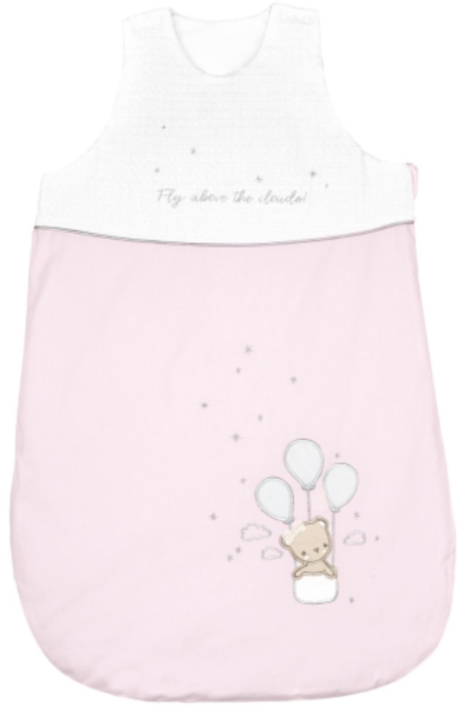 Sac de dormit de iarnă cu broderie KikkaBoo - Dream Big, 3,3 tog, 0-6 luni, roz