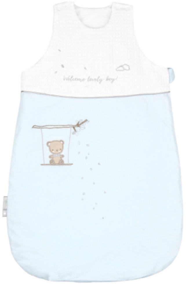 Sac de dormit de iarnă cu broderie KikkaBoo - Dream Big, 3,3 tog, 0-6 luni, albastru