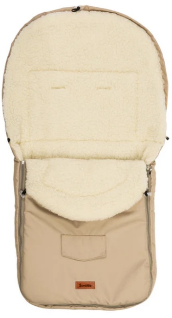 Husă de iarnă din lână pentru cărucior  Sensillo - 95 х 40 cm, cappuccino