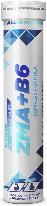 ZMA + B6, 20 tablete efervescente, AllNutrition