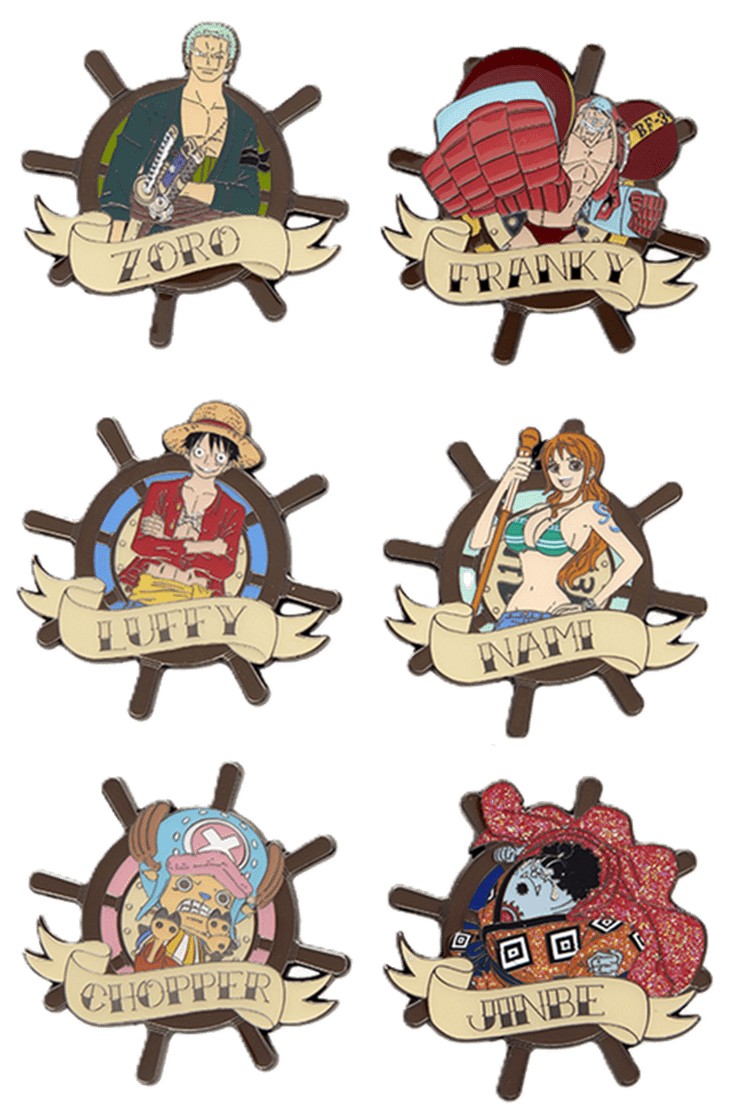 Insignă Loungefly Animation: One Piece - Tattoo Style, sortiment